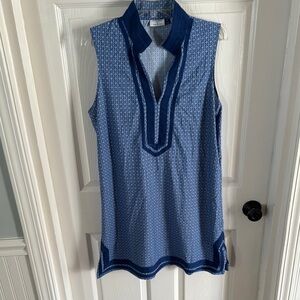 Blue Sleeveless Women's Top